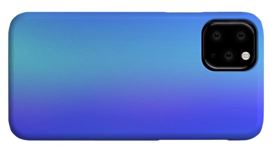 violet To Sky Blue Gradient - Phone Case