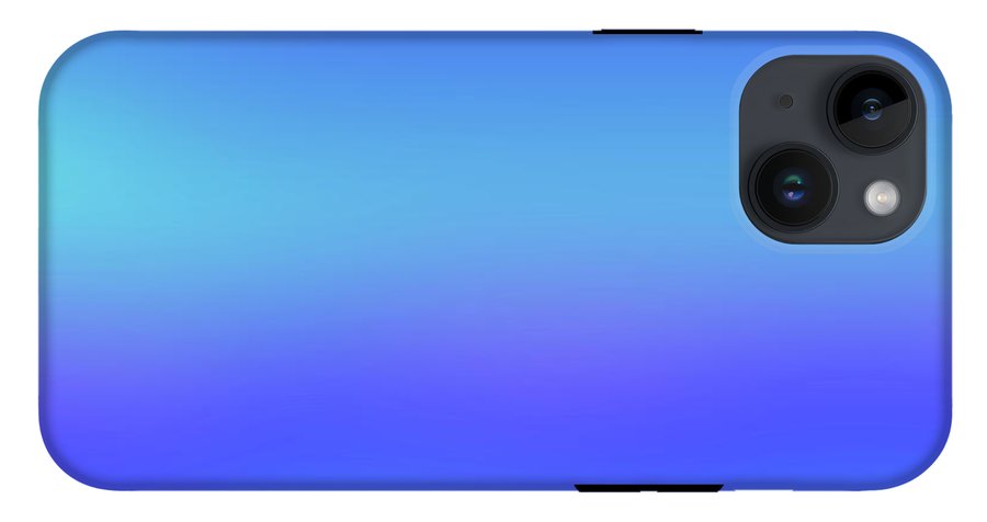 violet To Sky Blue Gradient - Phone Case