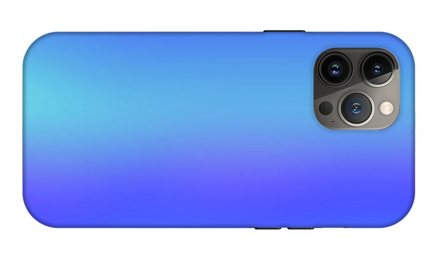 violet To Sky Blue Gradient - Phone Case