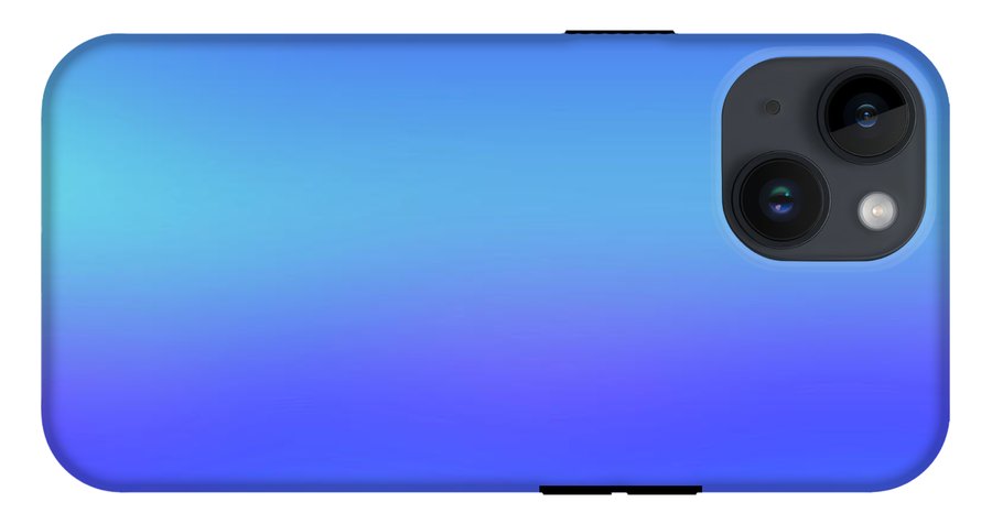 violet To Sky Blue Gradient - Phone Case