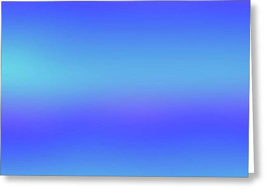 violet To Sky Blue Gradient - Greeting Card