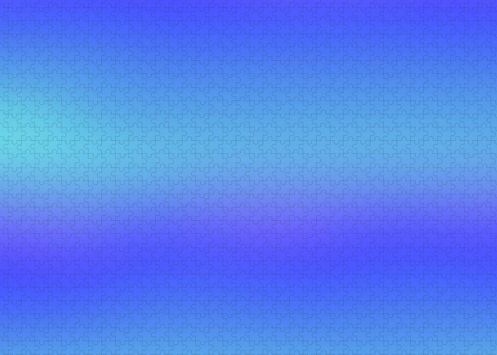 violet To Sky Blue Gradient - Puzzle