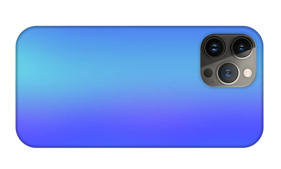 violet To Sky Blue Gradient - Phone Case