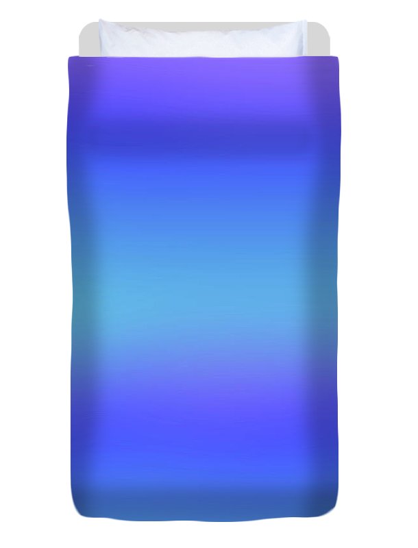 violet To Sky Blue Gradient - Duvet Cover