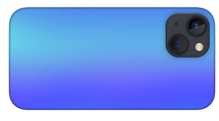 violet To Sky Blue Gradient - Phone Case