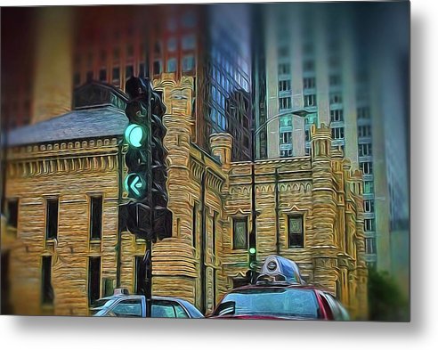 Water Tower Chicago - Metal Print