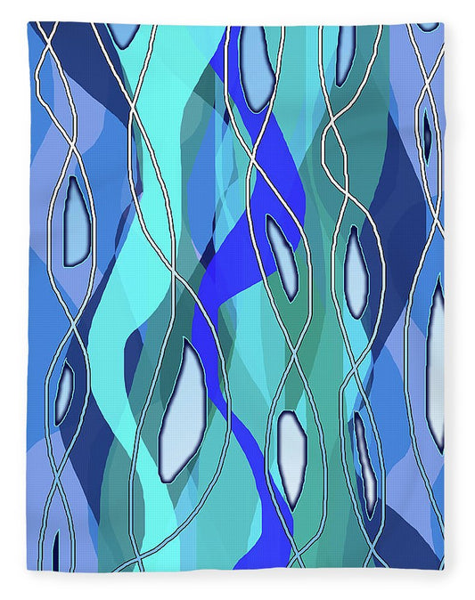 Wavy Blue - Blanket