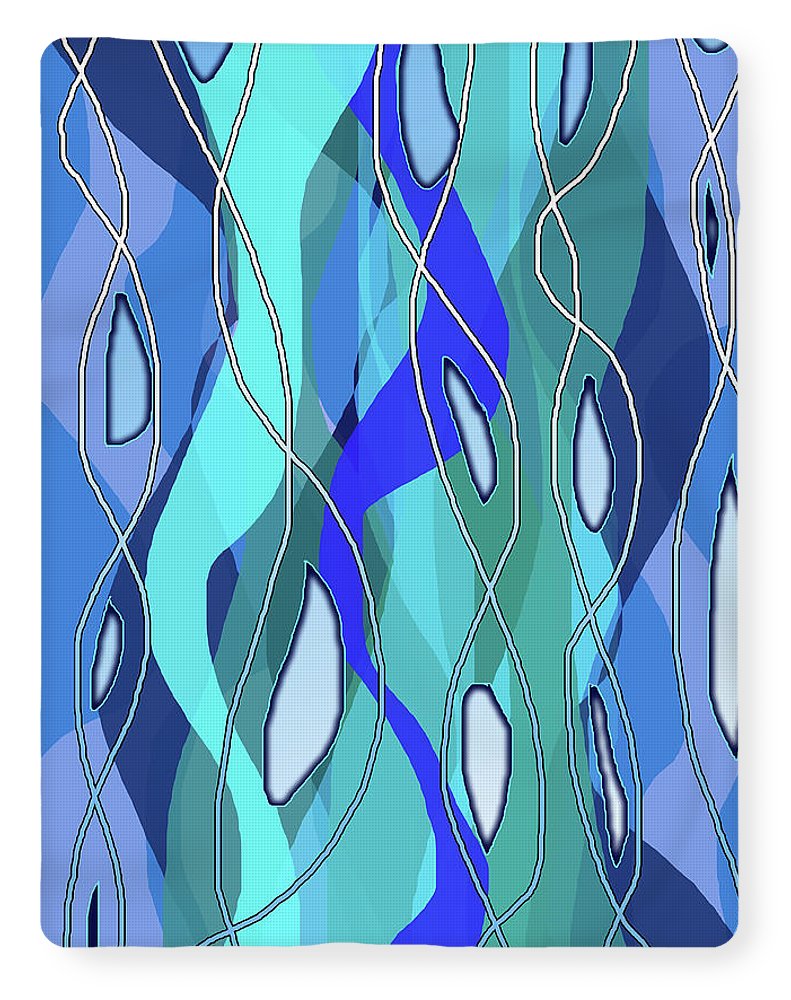 Wavy Blue - Blanket