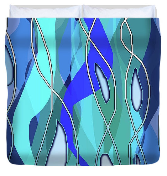 Wavy Blue - Duvet Cover