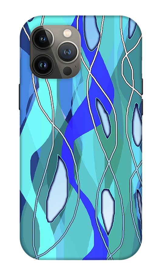 Wavy Blue - Phone Case