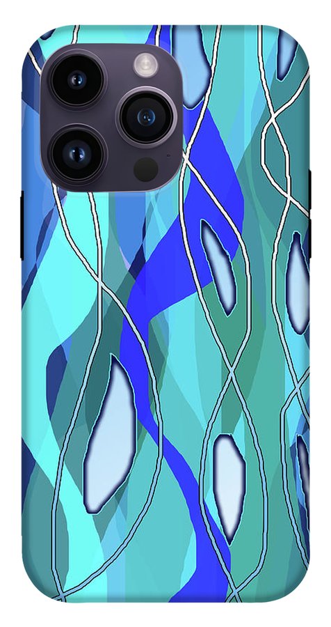 Wavy Blue - Phone Case