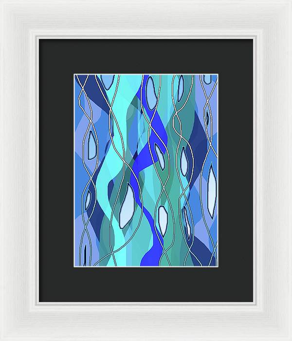Wavy Blue - Framed Print