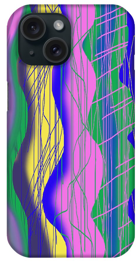Wavy Scribble Abstract - Phone Case