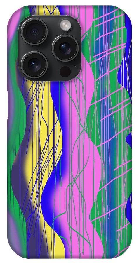 Wavy Scribble Abstract - Phone Case