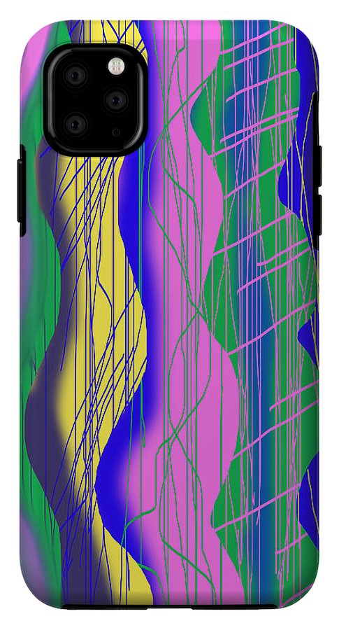 Wavy Scribble Abstract - Phone Case
