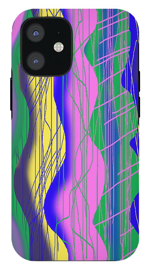 Wavy Scribble Abstract - Phone Case