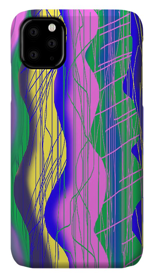 Wavy Scribble Abstract - Phone Case