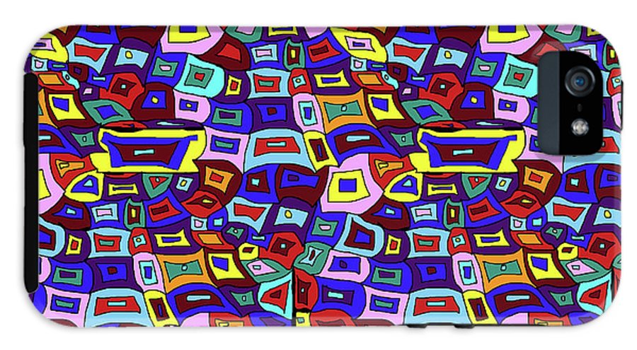 Wavy Squares Pattern - Phone Case