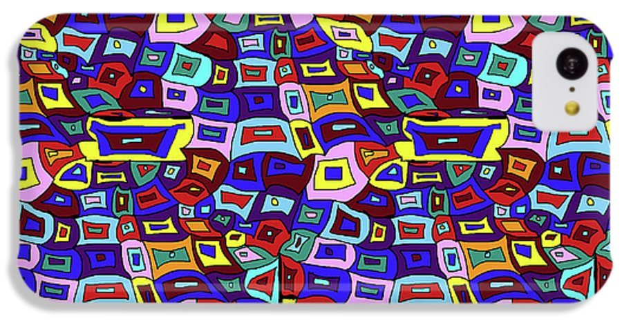 Wavy Squares Pattern - Phone Case