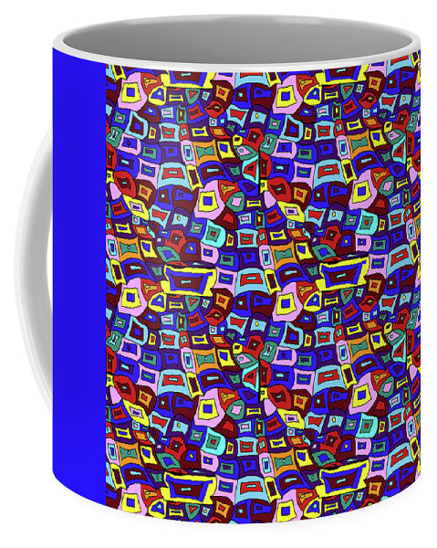 Wavy Squares Pattern - Mug