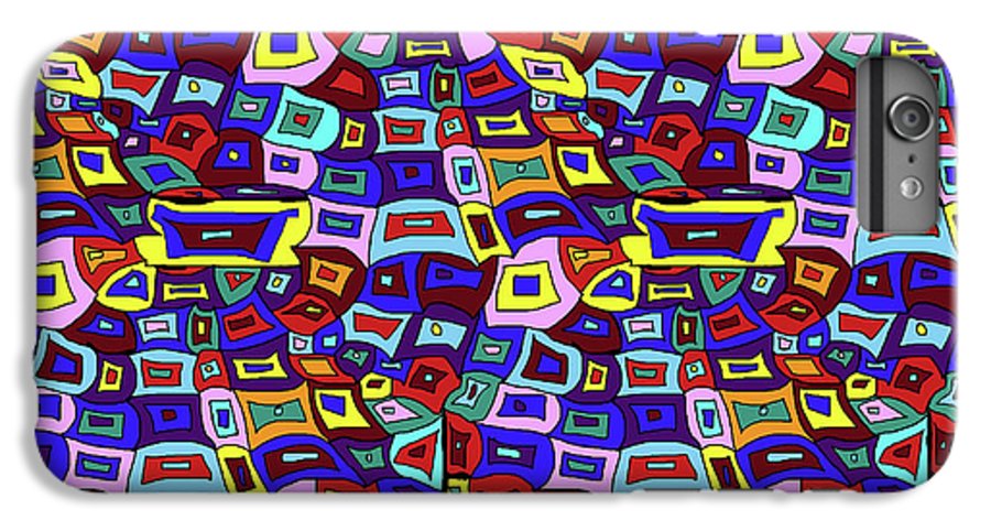 Wavy Squares Pattern - Phone Case