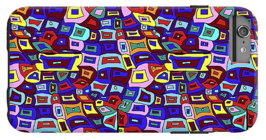 Wavy Squares Pattern - Phone Case