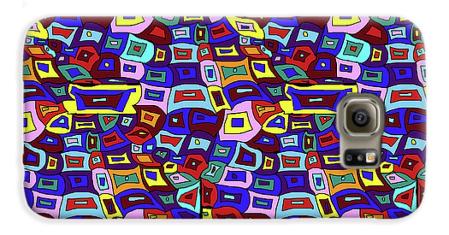 Wavy Squares Pattern - Phone Case