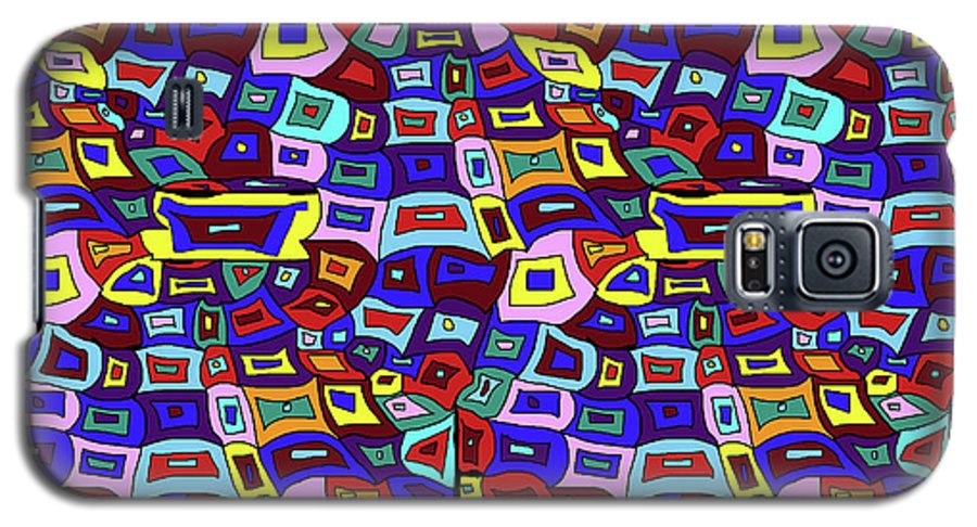 Wavy Squares Pattern - Phone Case