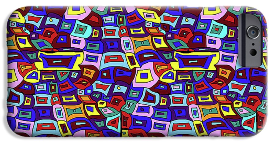 Wavy Squares Pattern - Phone Case