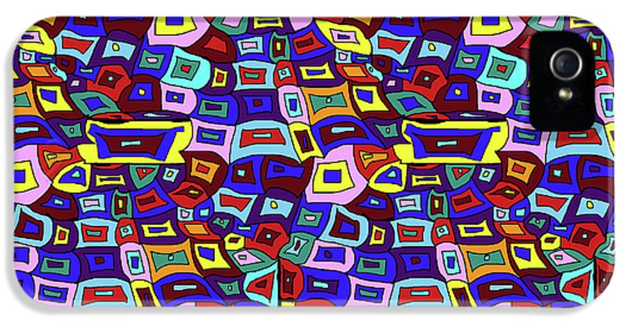 Wavy Squares Pattern - Phone Case