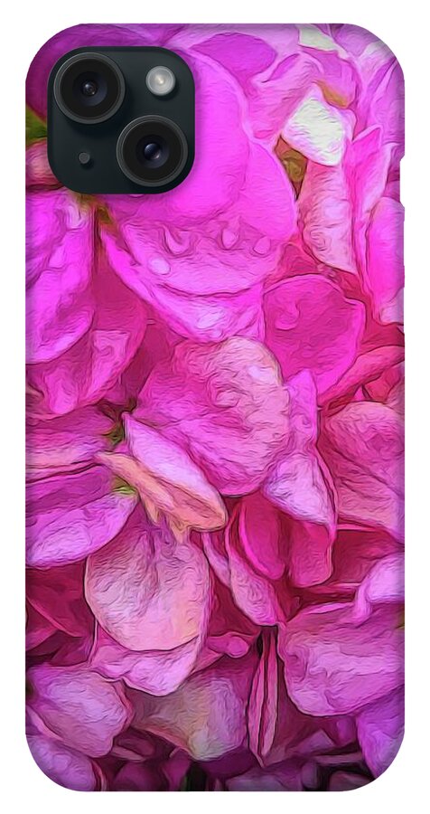 Wet Pink Flowers - Phone Case
