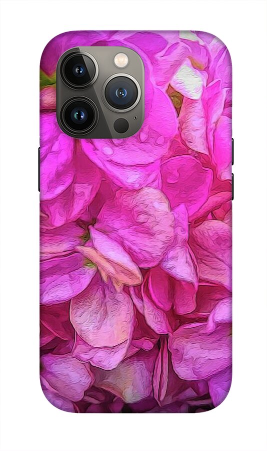 Wet Pink Flowers - Phone Case