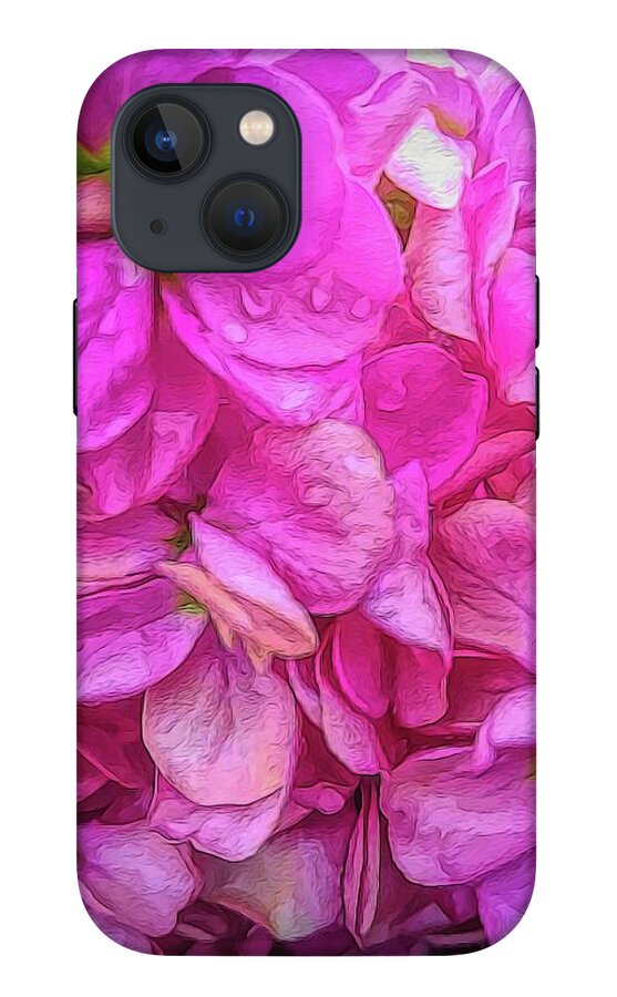 Wet Pink Flowers - Phone Case