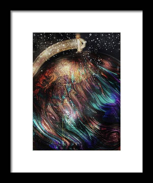 When Solar Flares Meet Singularities - Framed Print