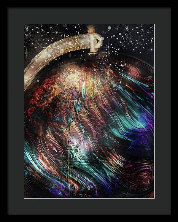 When Solar Flares Meet Singularities - Framed Print