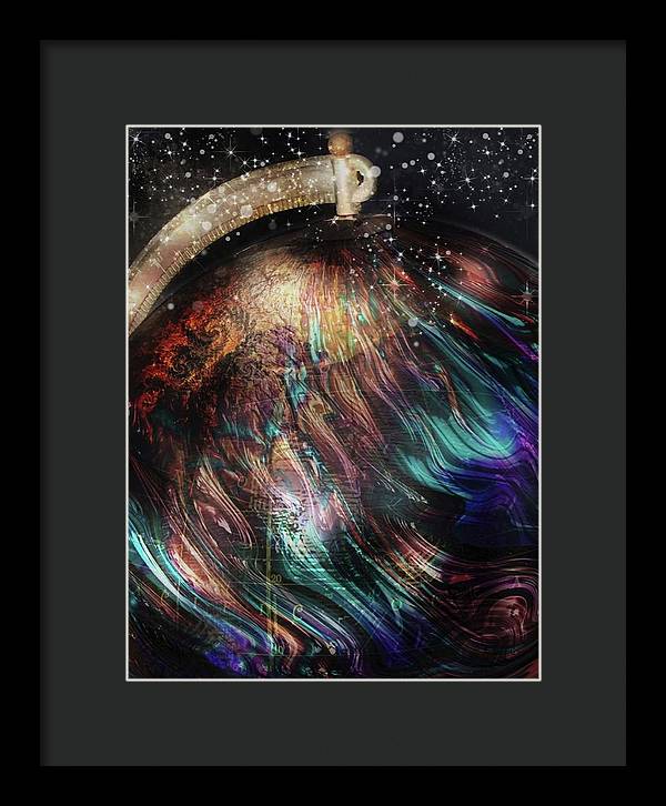 When Solar Flares Meet Singularities - Framed Print