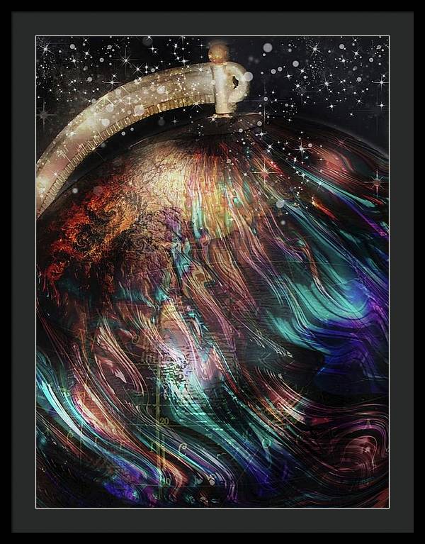 When Solar Flares Meet Singularities - Framed Print