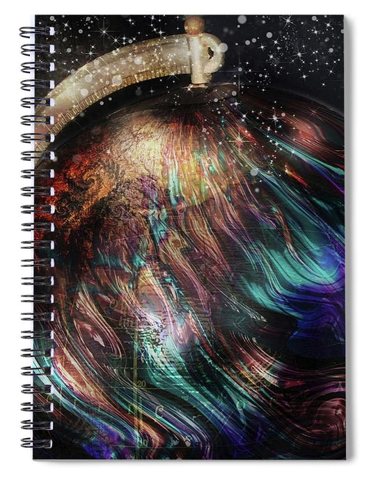 When Solar Flares Meet Singularities - Spiral Notebook