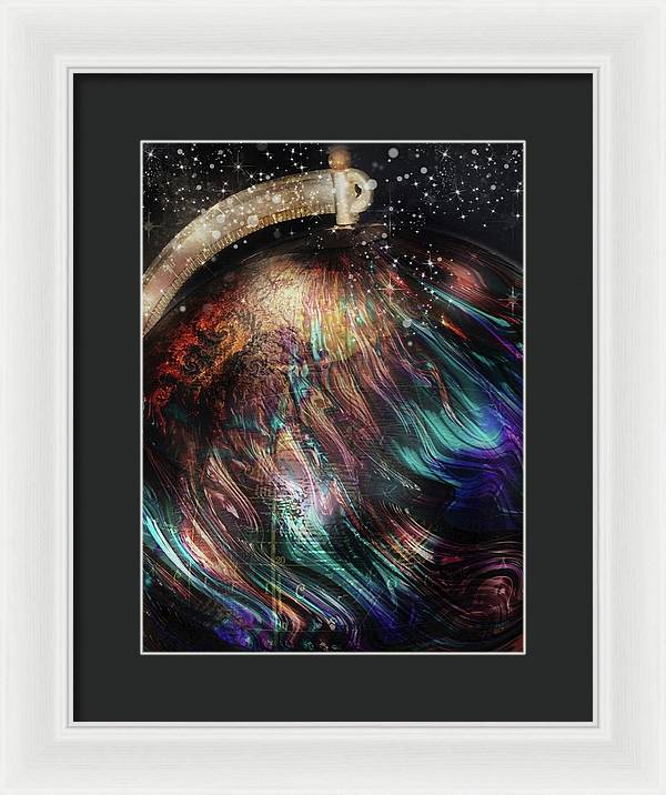 When Solar Flares Meet Singularities - Framed Print