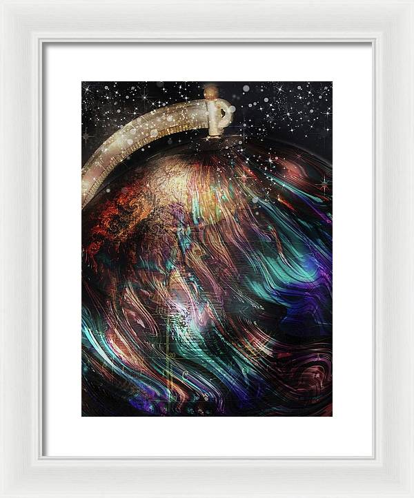 When Solar Flares Meet Singularities - Framed Print