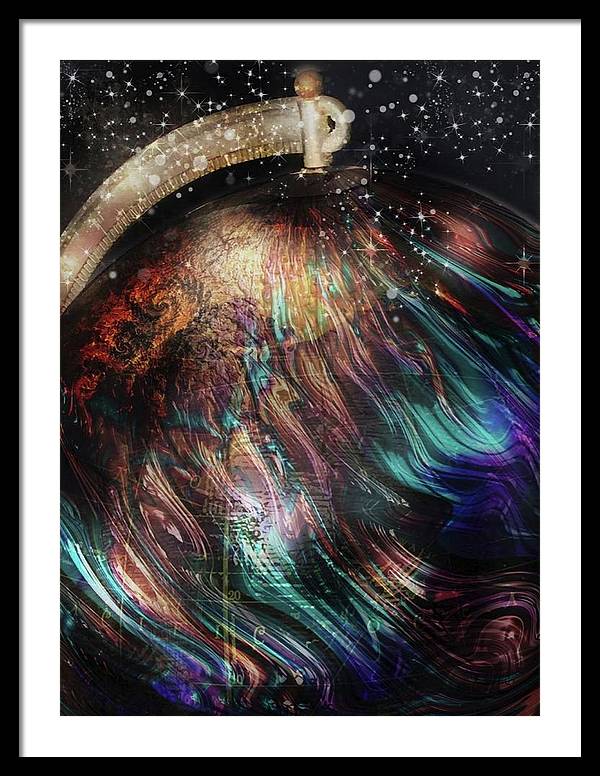 When Solar Flares Meet Singularities - Framed Print