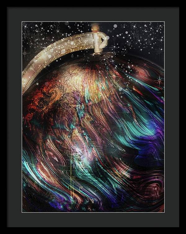 When Solar Flares Meet Singularities - Framed Print