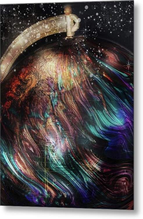 When Solar Flares Meet Singularities - Metal Print