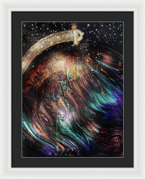 When Solar Flares Meet Singularities - Framed Print