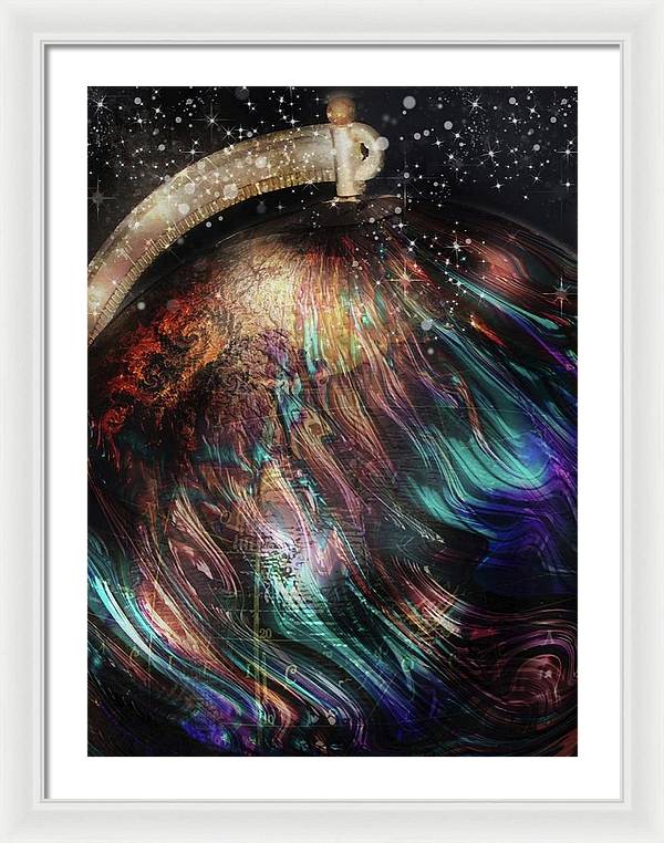 When Solar Flares Meet Singularities - Framed Print