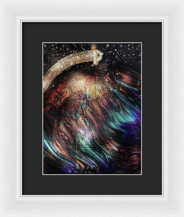 When Solar Flares Meet Singularities - Framed Print