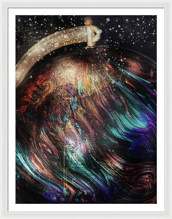 When Solar Flares Meet Singularities - Framed Print