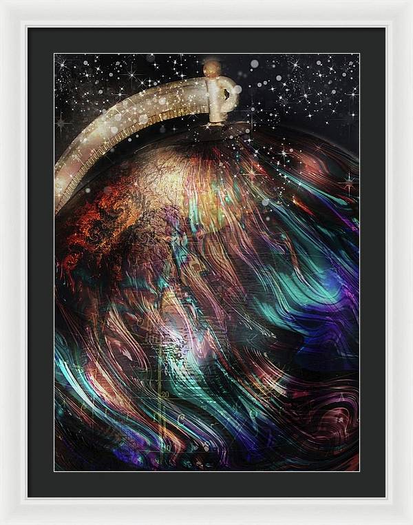 When Solar Flares Meet Singularities - Framed Print