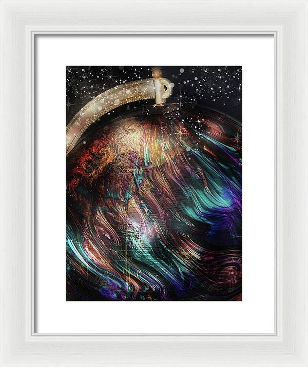 When Solar Flares Meet Singularities - Framed Print