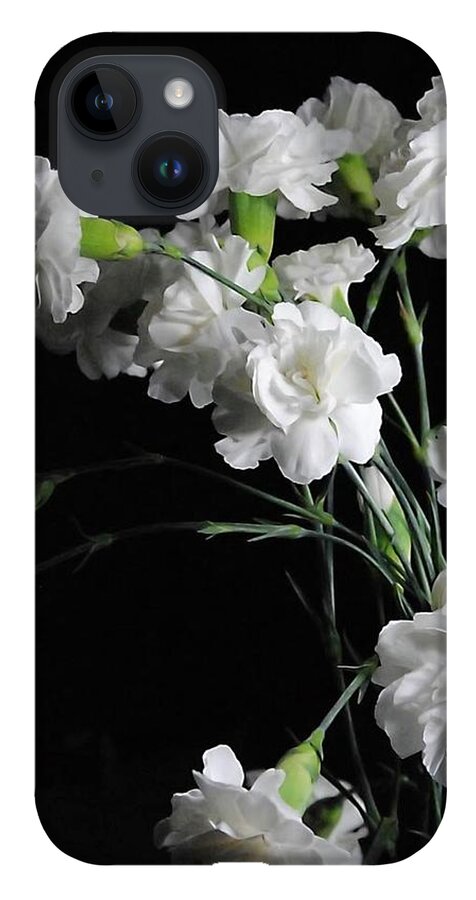 White Carnation Group - Phone Case